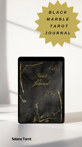 Black Marble Tarot Journal
